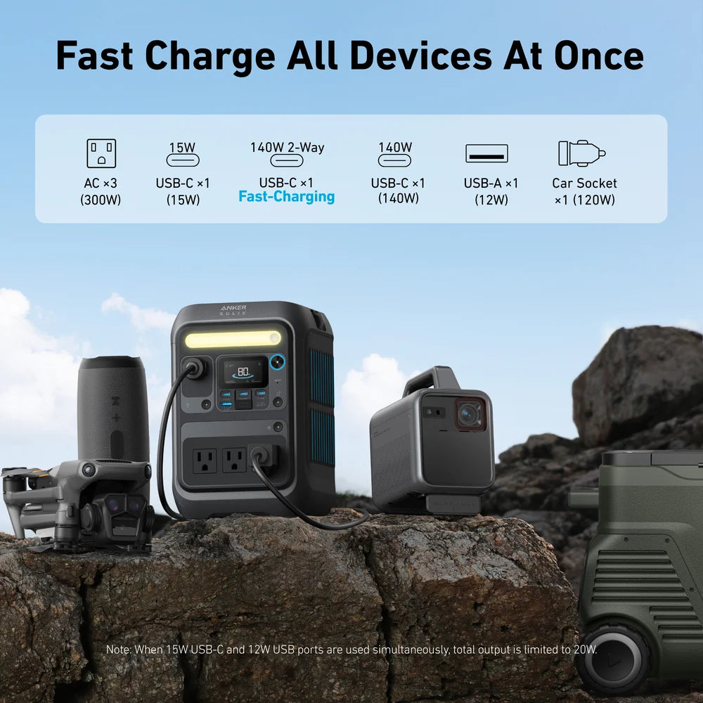 Anker SOLIX C300X DC - 288Wh/300W