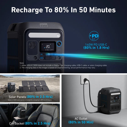 Anker SOLIX C300X DC - 288Wh/300W