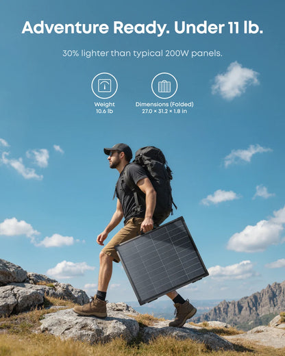 Anker SOLIX PS200 Bifacial Portable Solar Panel - 200W